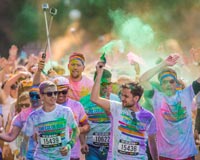 Consider a color run as one of your next walkathon fundraiser ideas.